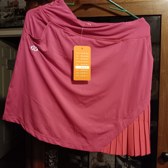 Women's Pink Golf Skort - Picture 1 of 4
